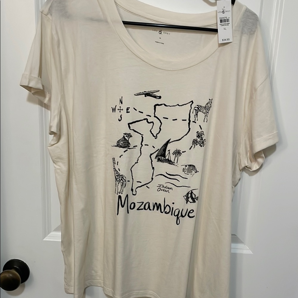 Lou & Grey Ivory Mozambique Graphic Tee